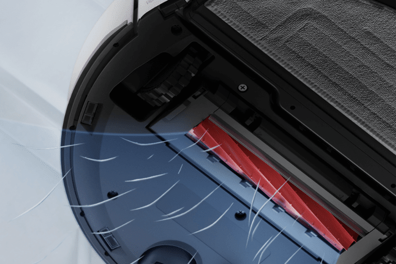 Gummibürste des Roborock G10 in der Nahaufnahme